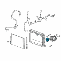OEM Cadillac Clutch Plate & Hub Assembly Diagram - 84308405