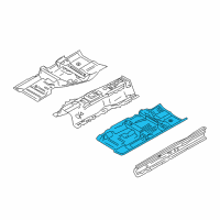 OEM 2006 Infiniti M35 Floor-Front, LH Diagram - 74321-EH130