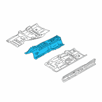 OEM 2006 Infiniti M35 Floor-Front, Center Diagram - 74310-EH130