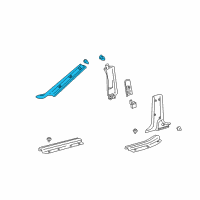 OEM Lexus LS430 Garnish, Front Pillar, RH Diagram - 62211-50011-A1