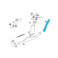 OEM 2016 Buick LaCrosse Lock Pillar Trim Diagram - 9059734