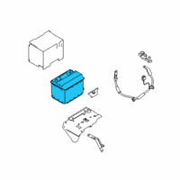 OEM Nissan Altima Batteries Diagram - 244106CA0A