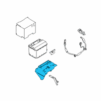 OEM Nissan Bracket Assembly-Battery Mounting Diagram - F4860-6CAAH