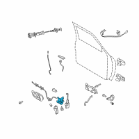 OEM 2010 Ford Ranger Latch Diagram - 8L5Z-1021813-A