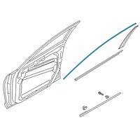 OEM Kia K900 MOULDING Assembly-FRT Dr Diagram - 82850J6000