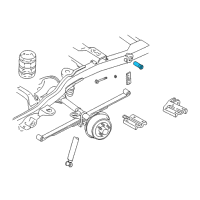 OEM Hummer H3T Leaf Spring Rear Bushing Diagram - 14027938