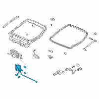 OEM 2003 Honda Insight Actuator Assy., Tailgate Opener Diagram - 74840-S3Y-003