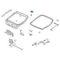 OEM 2005 Honda Insight Hinge, Tailgate Diagram - 68210-S3Y-000ZZ