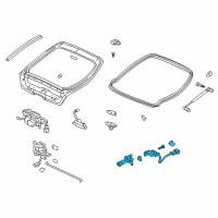 OEM Honda Insight Cylinder, Trunk Diagram - 74861-S3Y-003