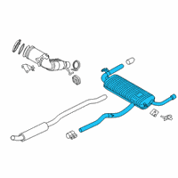 OEM 2022 BMW X2 REAR MUFFLER WITH EXHAUST FL Diagram - 18-30-9-494-190