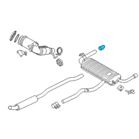 OEM 2022 BMW X2 TAILPIPE TRIM CERIUM GRAY Diagram - 18-30-8-695-197