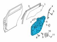 OEM Kia Sorento Panel Assembly-Rear Door Diagram - 83471R5000