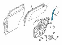 OEM Kia Sorento Channel Assembly-Rear Do Diagram - 83550R5000