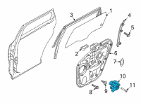 OEM 2022 Kia Sorento Motor Assembly-Power WDO Diagram - 83450P2010
