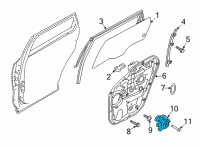 OEM 2021 Kia Sorento Motor Assembly-Power WDO Diagram - 83450P2010