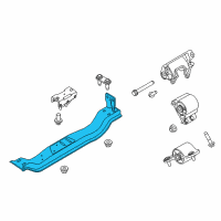 OEM 2011 Ford F-350 Super Duty Transmission Crossmember Diagram - BC3Z-6A023-A