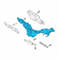 OEM 2019 Ford Fusion Manifold With Converter Diagram - JV6Z-5G232-A