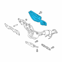 OEM Ford Muffler & Pipe Insulator Diagram - CP9Z-9A462-A