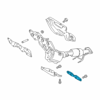 OEM Ford Police Responder Hybrid Rear Bracket Diagram - DS7Z-5K291-A