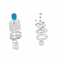 OEM 2001 Chrysler Sebring RETAINER-Suspension STRUT Diagram - MB349346