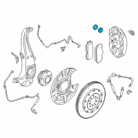 OEM 2018 BMW M6 Repair Set Brake Caliper Diagram - 34-11-7-845-750