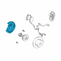 OEM 2000 Toyota Celica Splash Shield Diagram - 46504-20070
