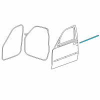 OEM 2010 Jeep Liberty WEATHERSTRIP-Front Door Belt Outer Diagram - 5112255AB