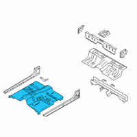 OEM 2020 Ford Ranger Floor Pan Diagram - KB3Z-2111160-A