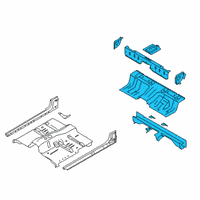 OEM 2021 Ford Ranger Rear Floor Pan Diagram - KB3Z-2110020-A