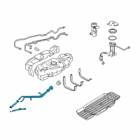 OEM Lincoln Navigator Filler Pipe Diagram - 7L1Z-9034-A