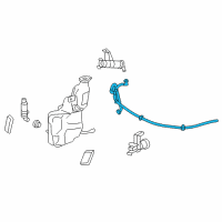 OEM 2007 Cadillac SRX Hose Asm-Headlamp Washer Diagram - 25890367