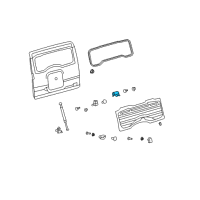 OEM 2014 Toyota FJ Cruiser Hinge Diagram - 68810-35020