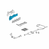 OEM Chevrolet HHR Exhaust Manifold Diagram - 12603792