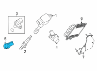 OEM 2018 Infiniti QX60 Sensor Assembly Knock Diagram - 22060-6KA0A