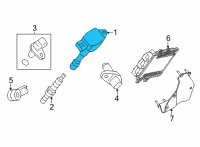 OEM 2021 Nissan Frontier Coil Assy-Ignition Diagram - 22448-9BT0A