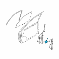 OEM 2004 Nissan Pathfinder Motor Assembly - Regulator, RH Diagram - 80730-0W31A