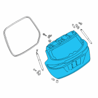 OEM 2019 Lincoln MKC Lift Gate Diagram - EJ7Z-7840010-C