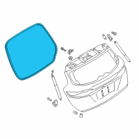 OEM 2018 Lincoln MKC Weatherstrip Diagram - EJ7Z-78404A06-A