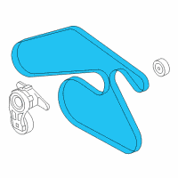 OEM Chevrolet Malibu Serpentine Belt Diagram - 12594450