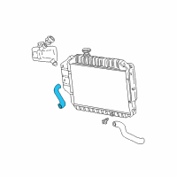 OEM Ford Bronco Upper Hose Diagram - F5TZ-8260-B