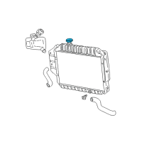 OEM Mercury Cap Diagram - E5TZ-8100-A