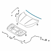 OEM 2020 Hyundai Veloster Weatherstrip-Hood Diagram - 86430-J3000