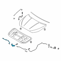 OEM 2020 Hyundai Veloster N Latch Assembly-Hood Diagram - 81130-K9000