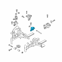 OEM 2015 Hyundai Accent Transaxle Mounting Bracket Assembly Diagram - 21830-1R200