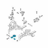 OEM 2016 Hyundai Accent Bracket Assembly-Roll Rod Diagram - 21950-2V000