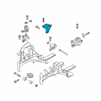 OEM 2013 Hyundai Accent Bracket Assembly-Engine Support Diagram - 21670-2B101