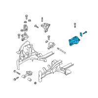 OEM Hyundai Accent Transaxle Mounting Bracket Assembly Diagram - 45211-26302