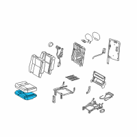 OEM 2005 Buick Terraza Pad Asm, Rear Seat #2 Cushion RH Diagram - 89043338