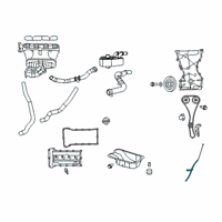 OEM Dodge Caliber Tube-Engine Oil Indicator Diagram - 4884733AC