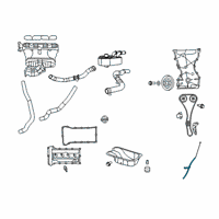 OEM 2012 Dodge Caliber Tube-Engine Oil Indicator Diagram - 4884733AC